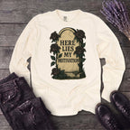 Here Lies My Motivation Long Sleeve T-Shirt
