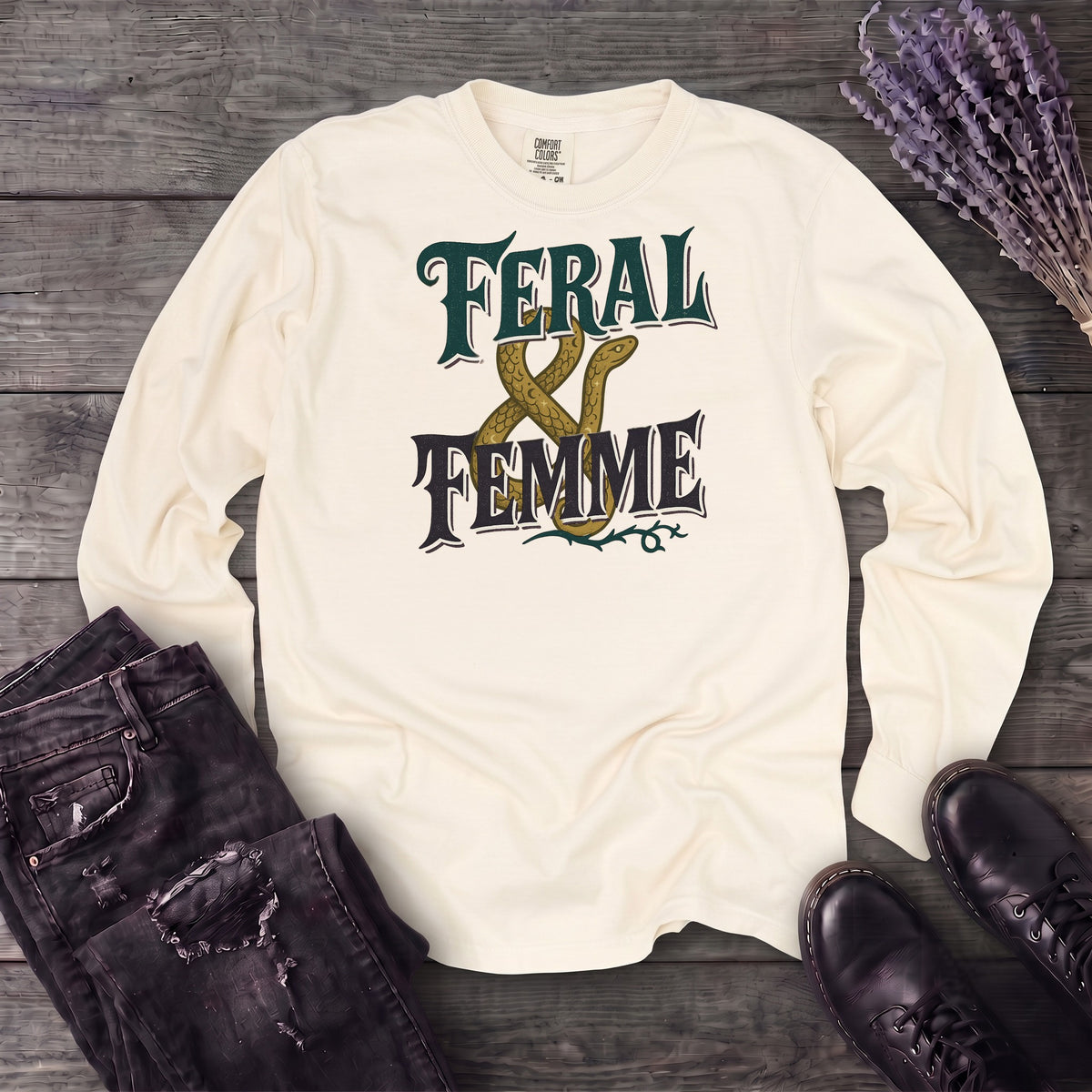 Feral And Femme Long Sleeve T-Shirt