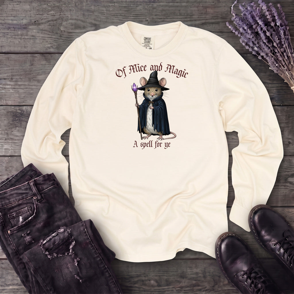 Mouse Witch Medieval Long Sleeve T-Shirt