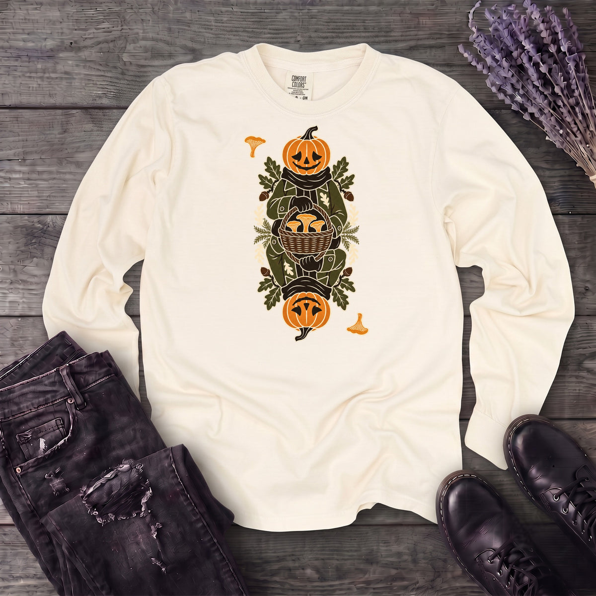 Jack Of Mushrooms Long Sleeve T-Shirt