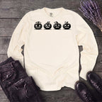 Four Jack-O-Lanterns Long Sleeve T-Shirt