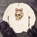 Coquette Skull Long Sleeve T-Shirt