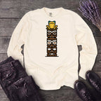 Tiki Tower Frog Long Sleeve T-Shirt