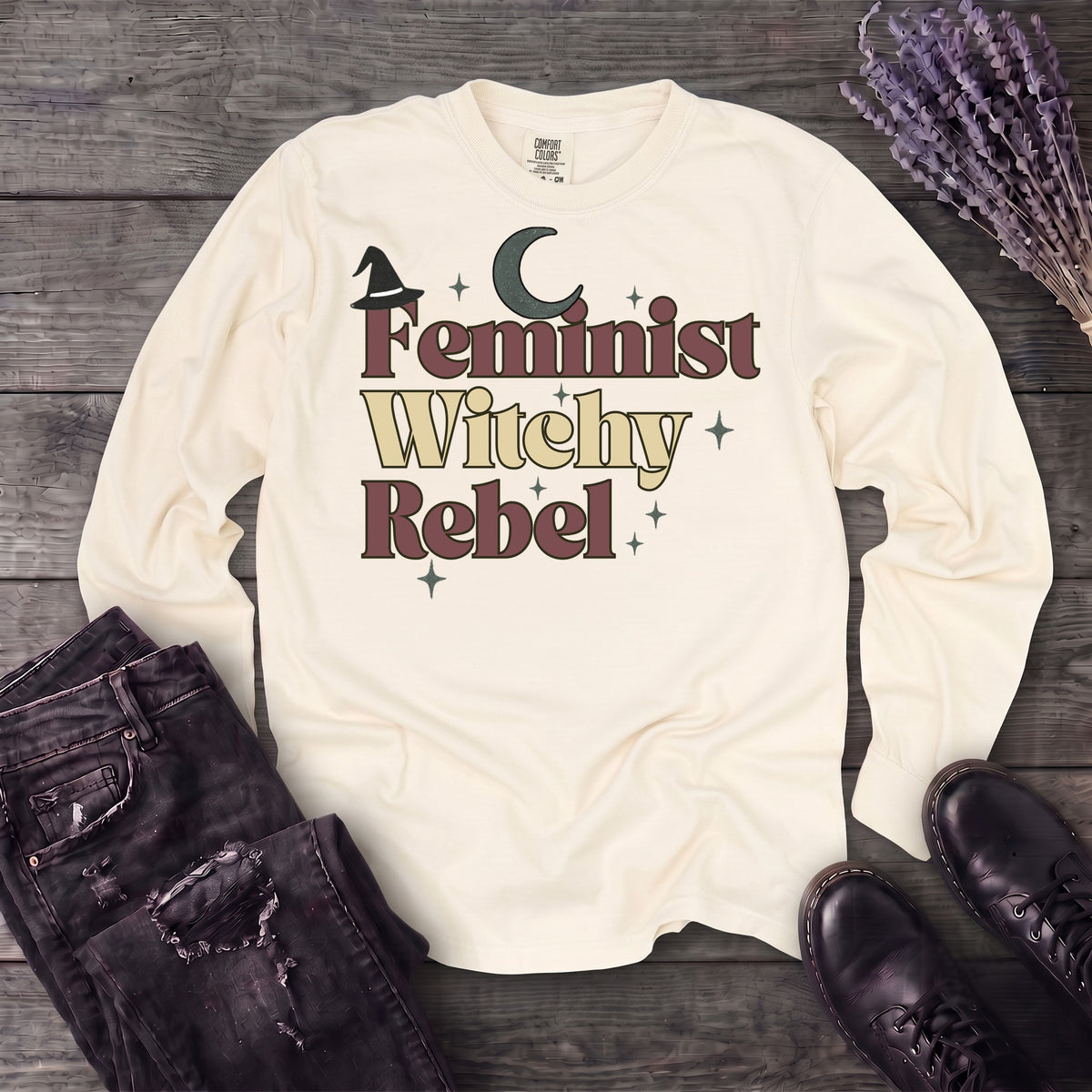 Feminist Witchy Rebel Long Sleeve T-Shirt