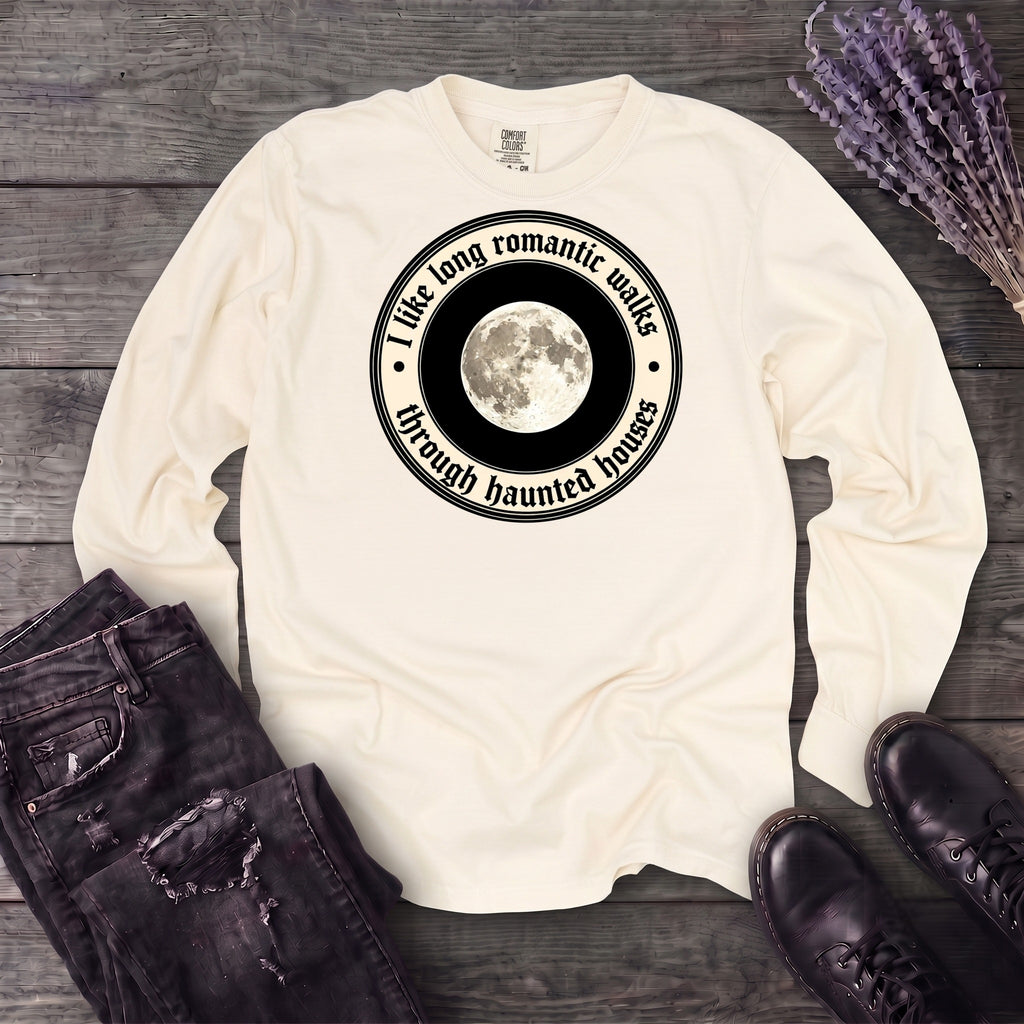 Long Romatic Walks Haunted House Long Sleeve T-Shirt