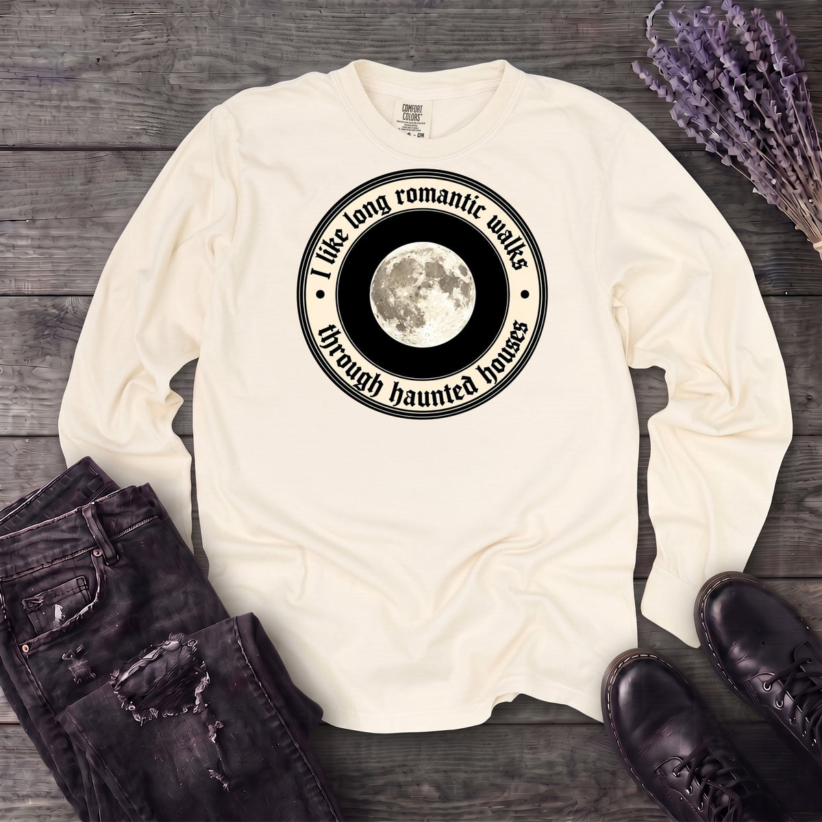 Long Romatic Walks Haunted House Long Sleeve T-Shirt
