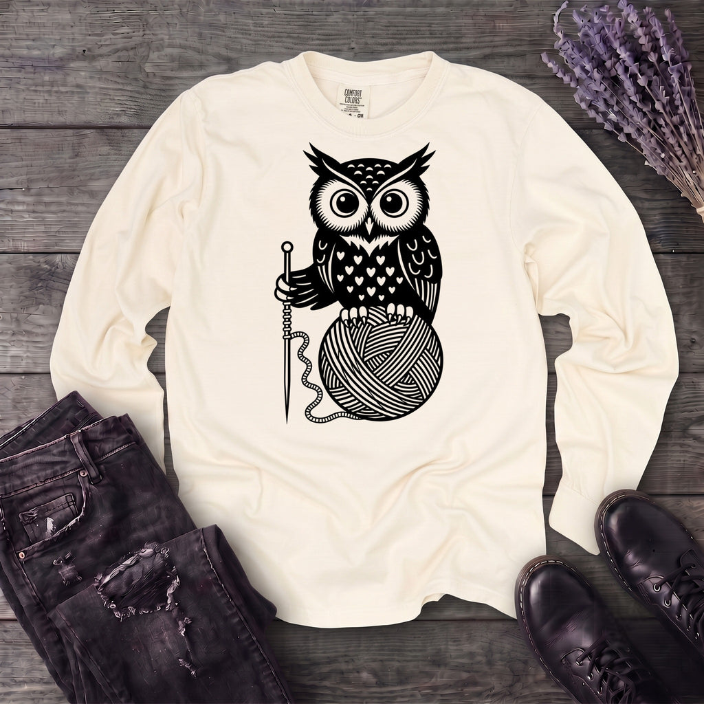 Owl And Yarn Long Sleeve T-Shirt