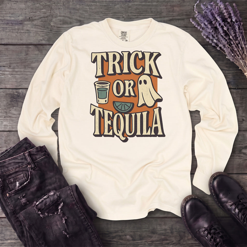 Trick-Or-Tequila Long Sleeve T-Shirt