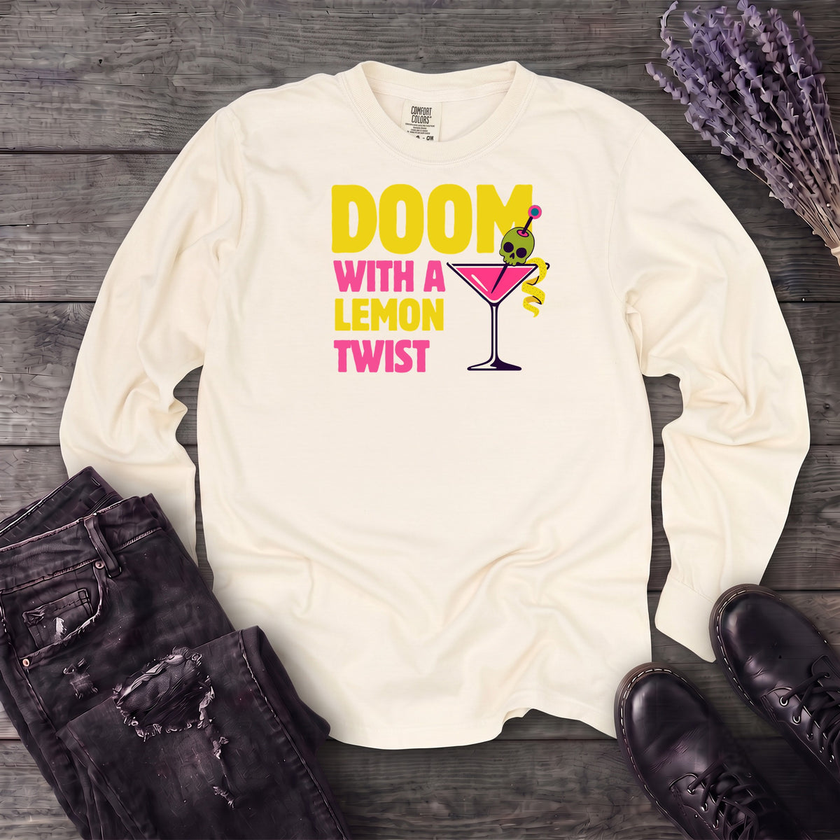 Doom With A Lemon Twist Long Sleeve T-Shirt