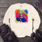 Festive Skeleton Long Sleeve T-Shirt