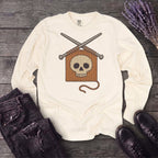 Knit Skull Long Sleeve T-Shirt
