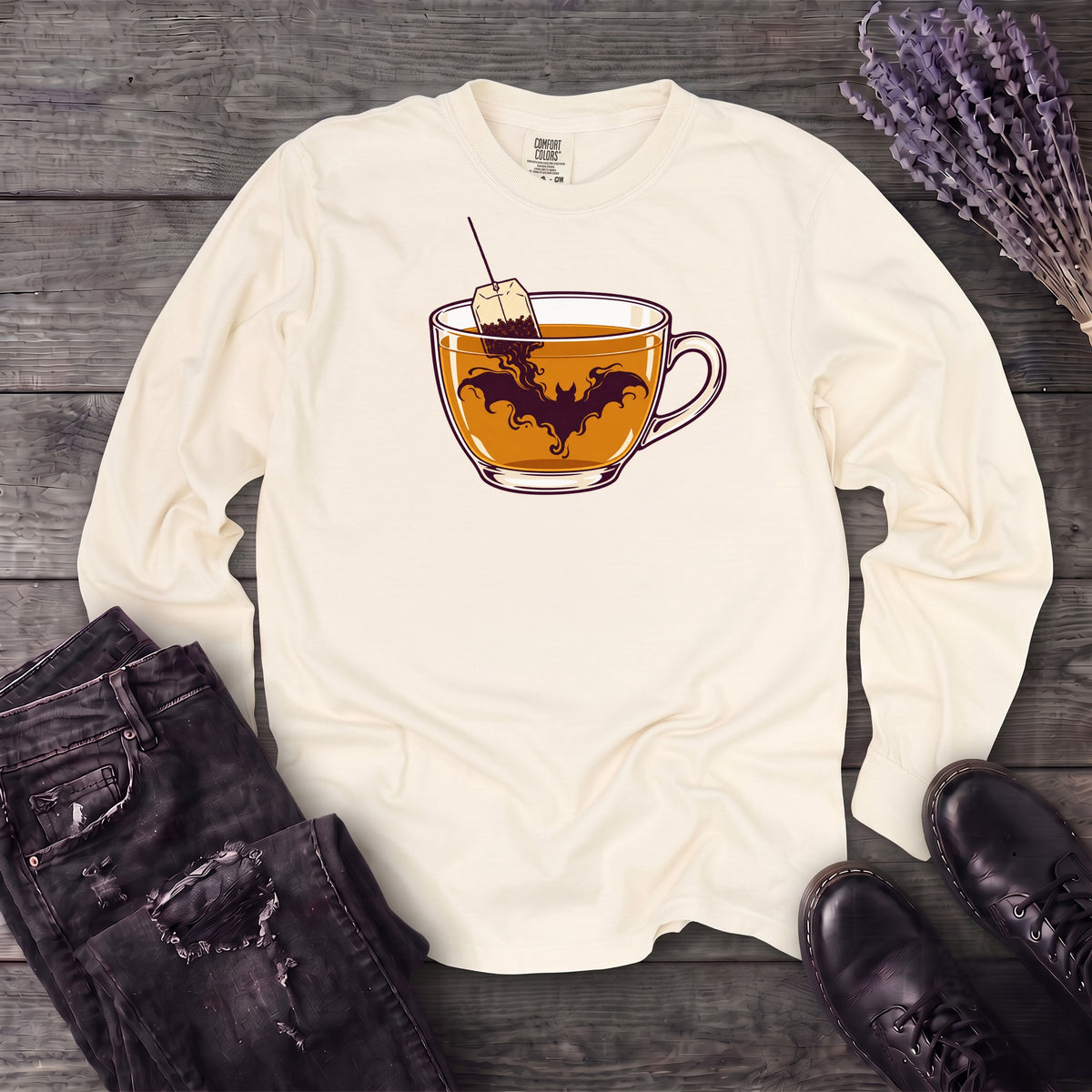 Bat-Tea Long Sleeve T-Shirt