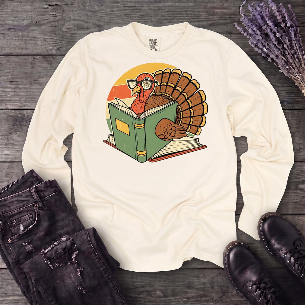 Turkey Reading Long Sleeve T-Shirt