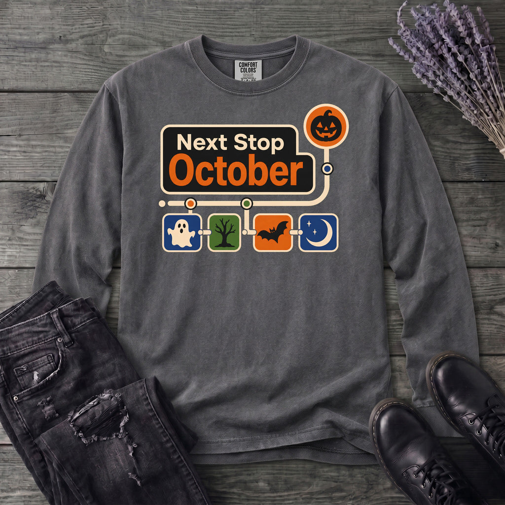 Next Stop October Long Sleeve T-Shirt