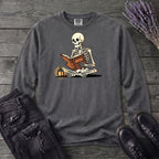 Skeleton Reading Long Sleeve T-Shirt