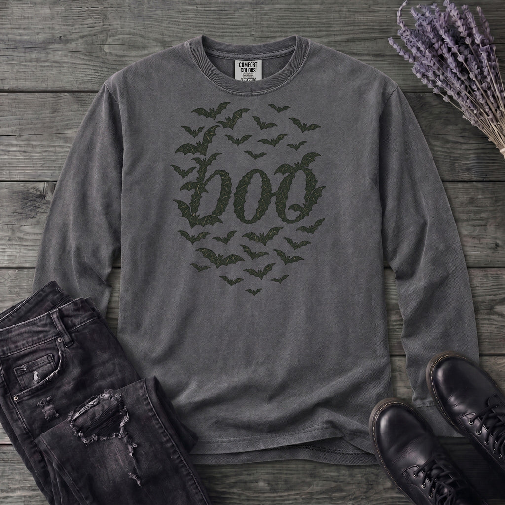 Bats Form Boo Long Sleeve T-Shirt