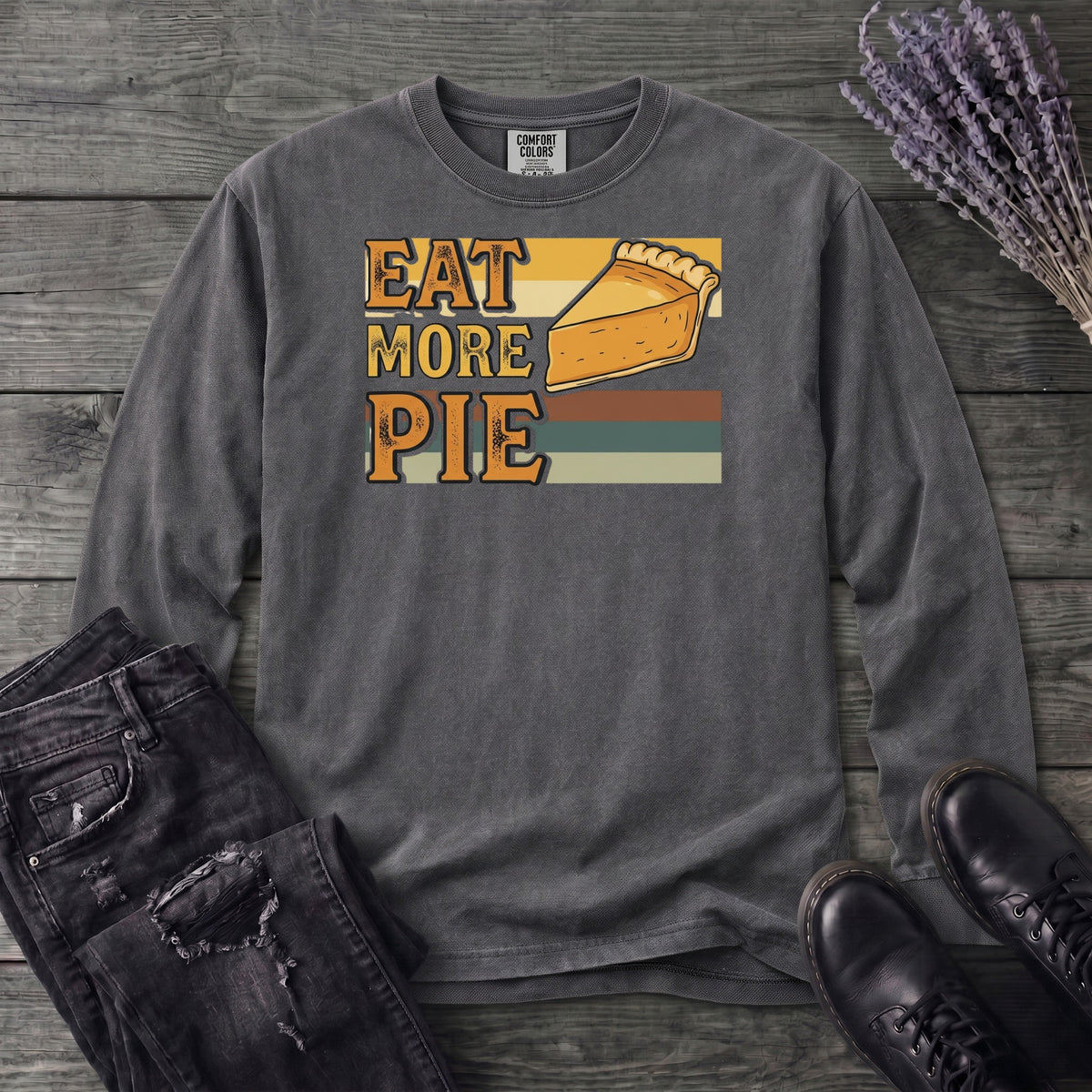 Eat More Pie Long Sleeve T-Shirt