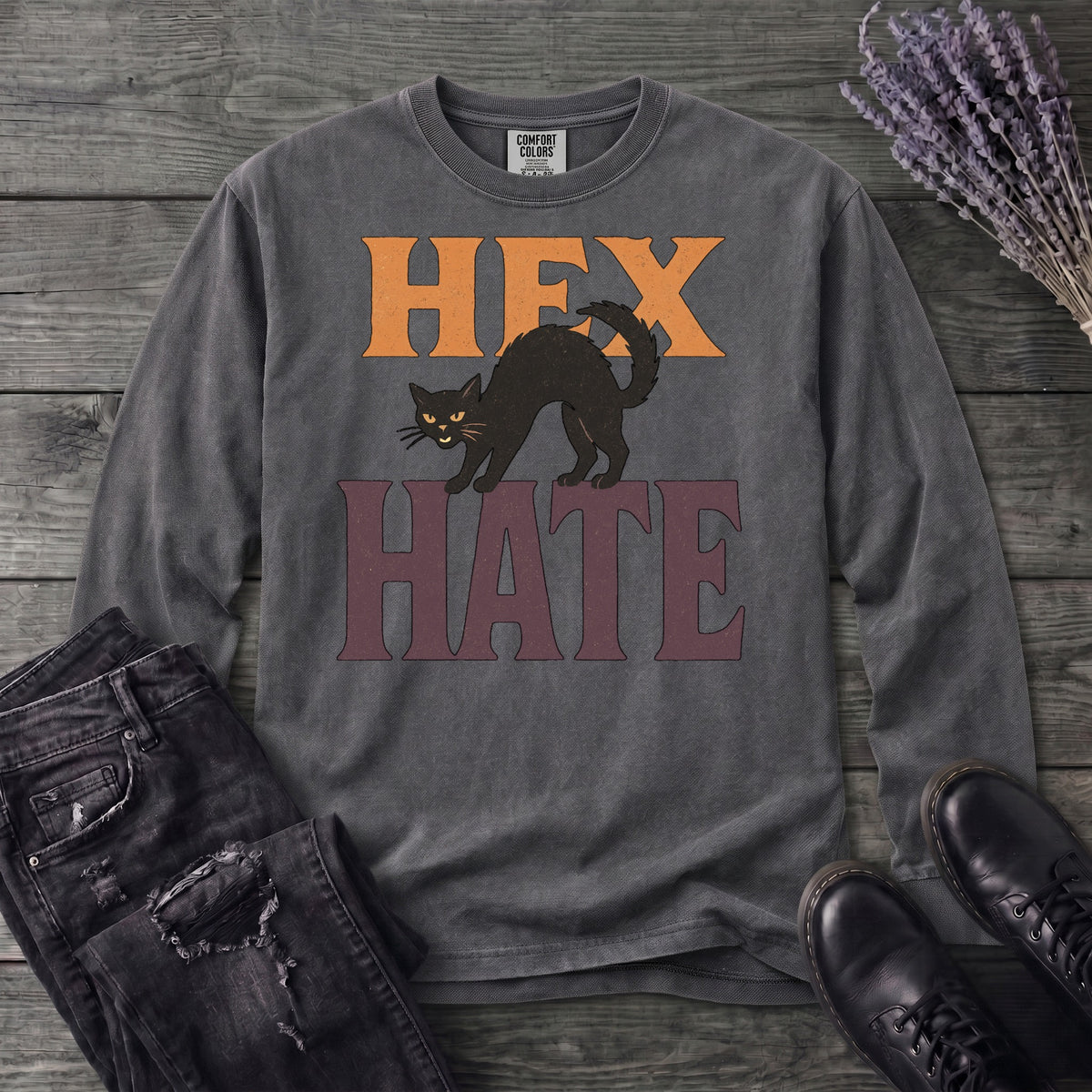 Hex Hate Long Sleeve T-Shirt