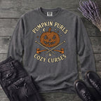 Pumpkin Purls And Cozy Curses Long Sleeve T-Shirt