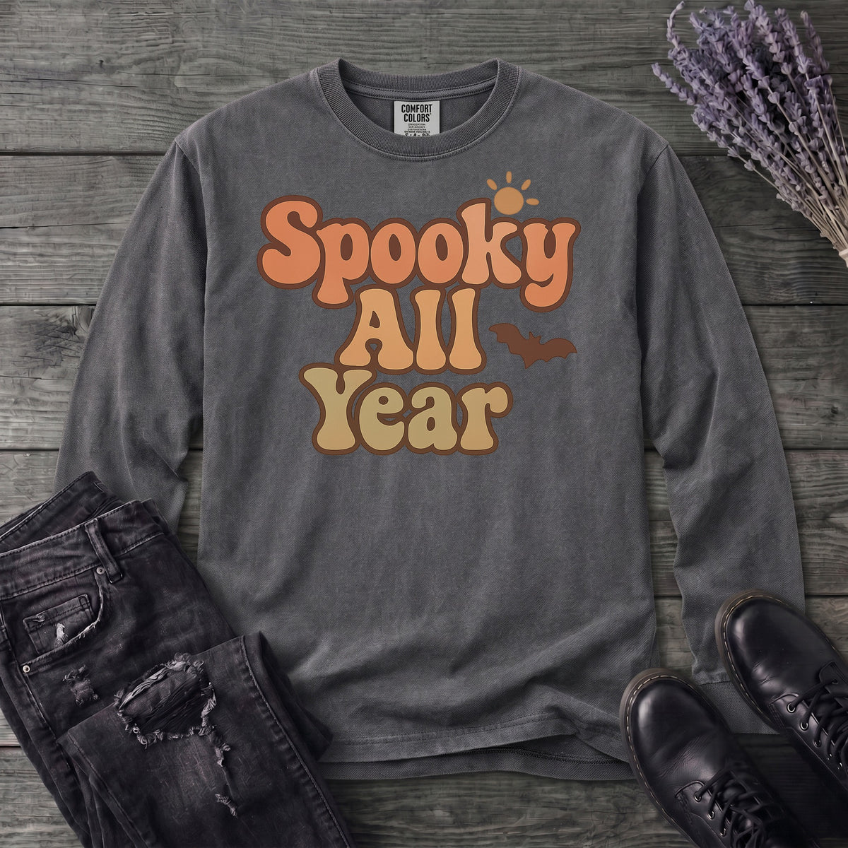 Spooky All Year Long Sleeve T-Shirt