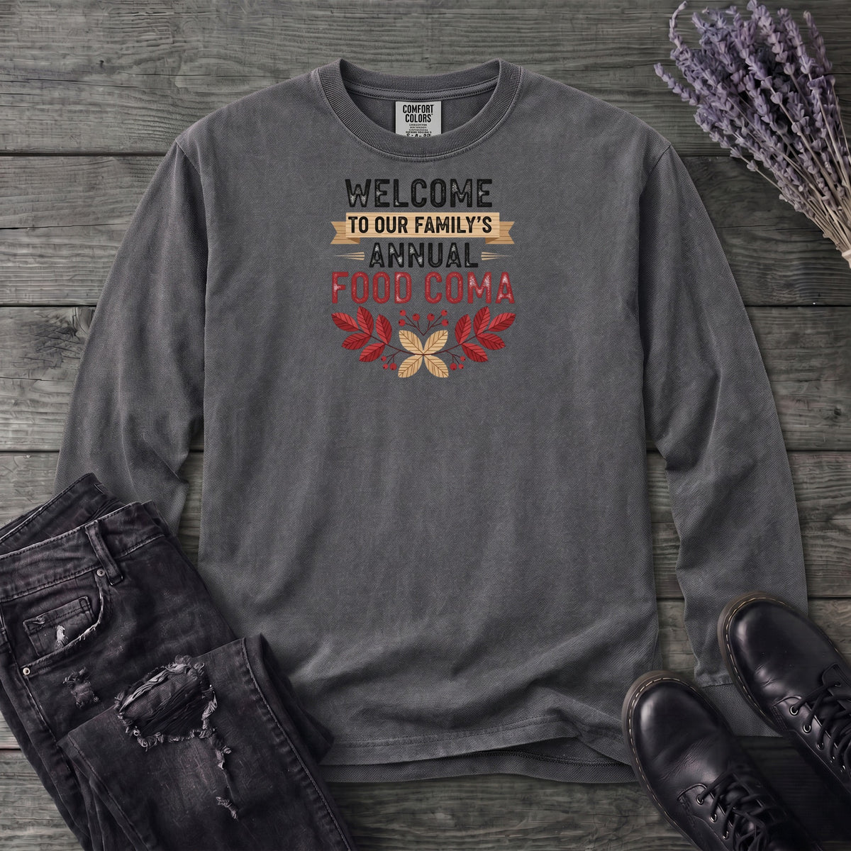 Food Coma Long Sleeve T-Shirt