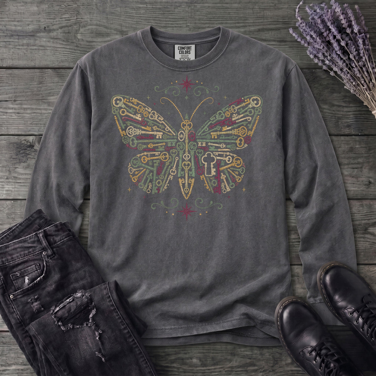 Butterfly Keys Long Sleeve T-Shirt