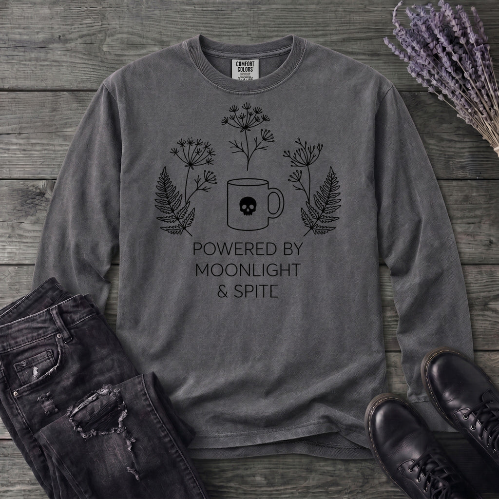 powered by moonlight & spite Long Sleeve T-Shirt