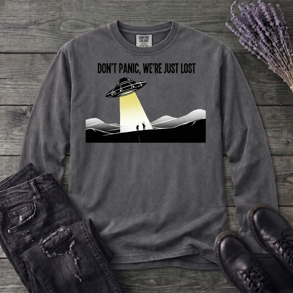 Dont Panic Were Lost Long Sleeve T-Shirt