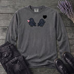 Cute Crow Couple Long Sleeve T-Shirt