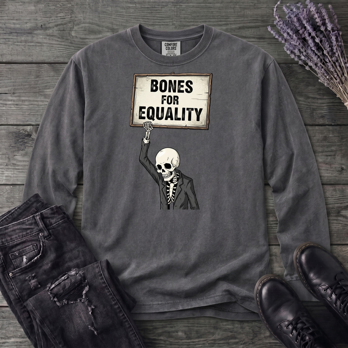 Bones For Equality Long Sleeve T-Shirt