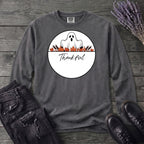 Ghost Thankful Badge Long Sleeve T-Shirt