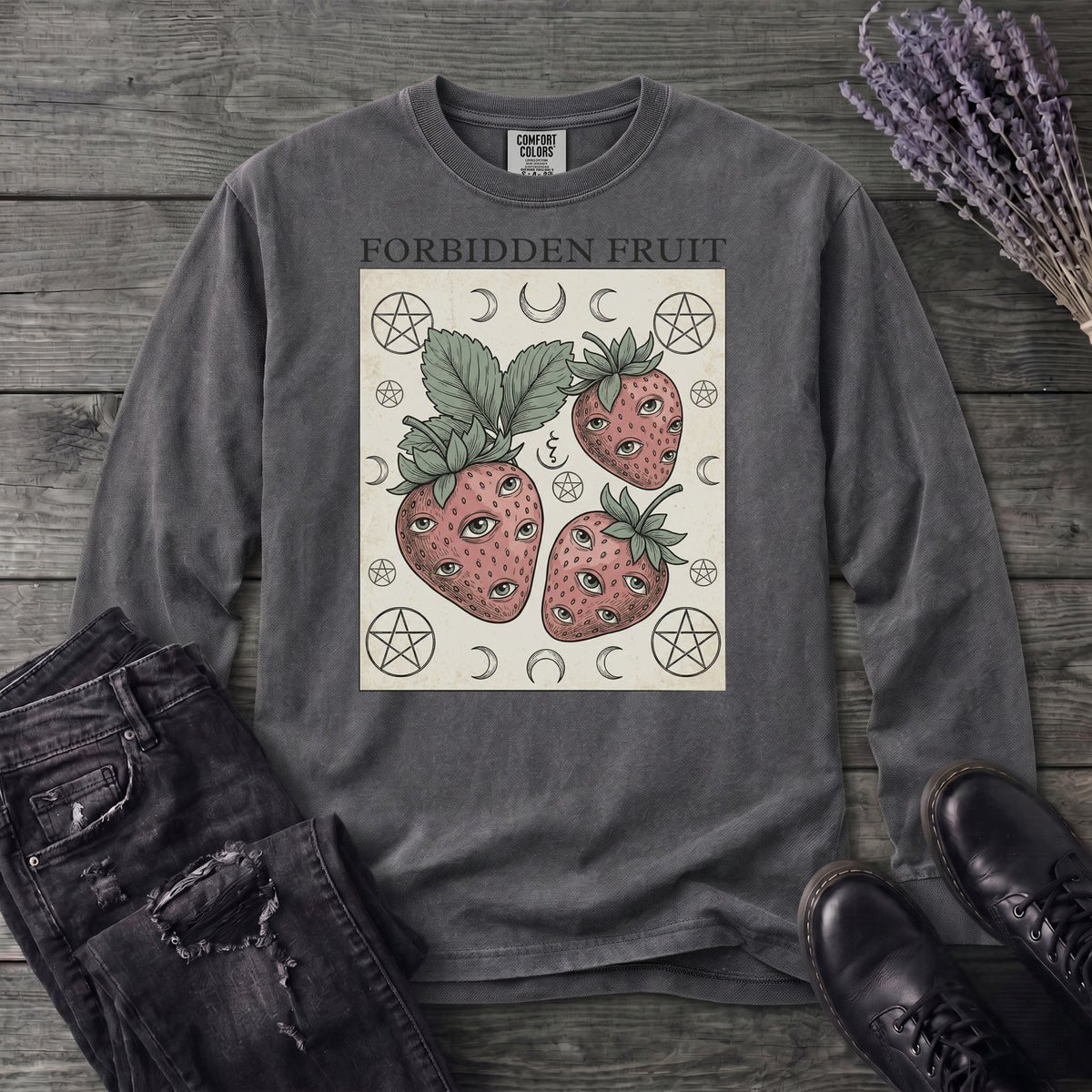 Forbidden Fruit Strawberries Long Sleeve T-Shirt