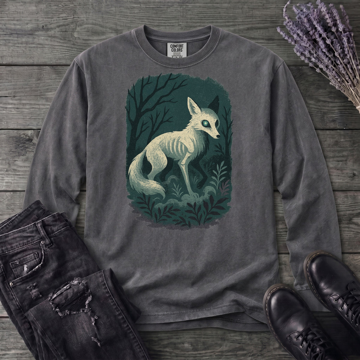 Woodland Spirits Fox Long Sleeve T-Shirt