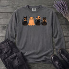 Black Cat Costume Party Long Sleeve T-Shirt