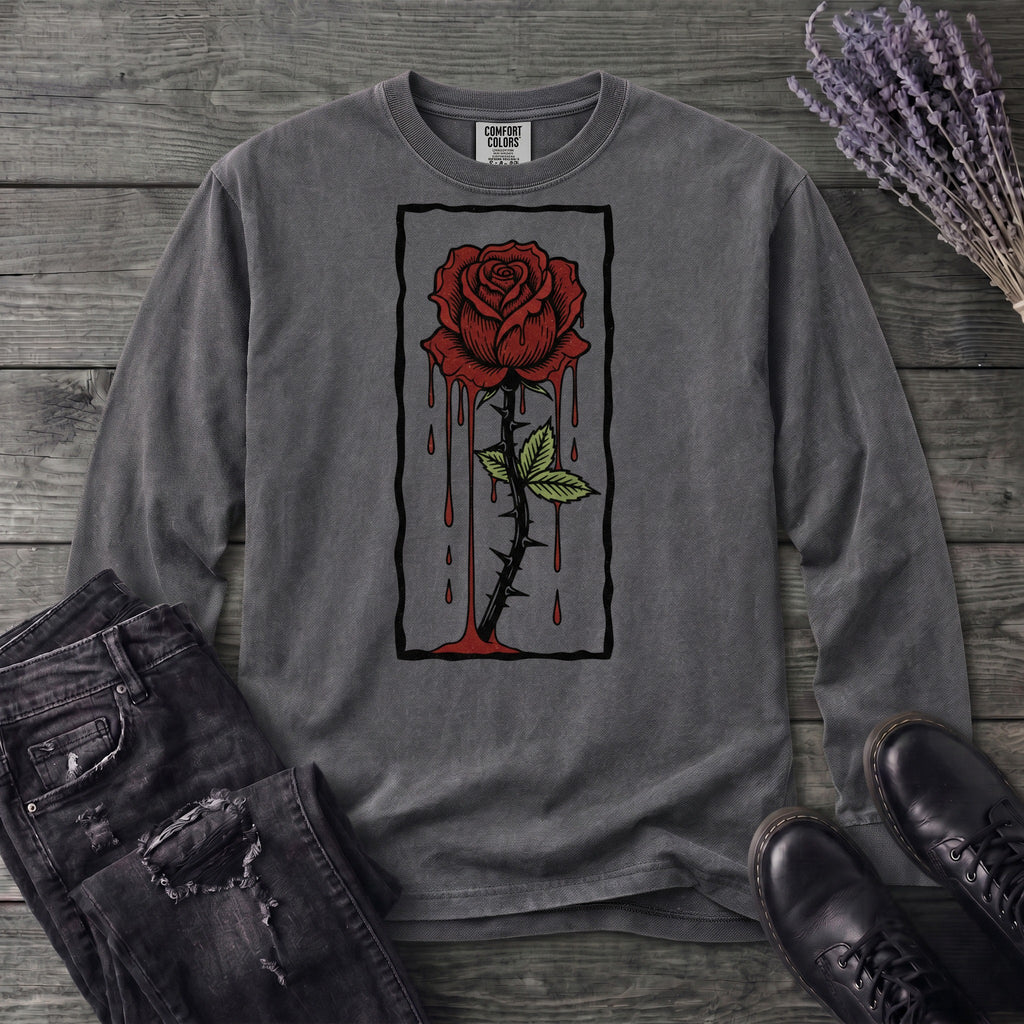 dripping rose Long Sleeve T-Shirt