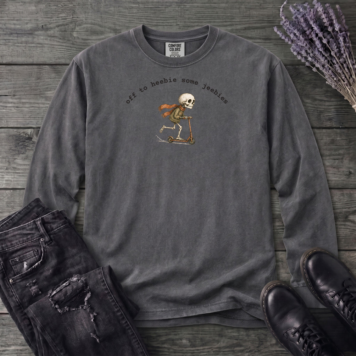 Off To Heebie Some Jeebies Long Sleeve T-Shirt