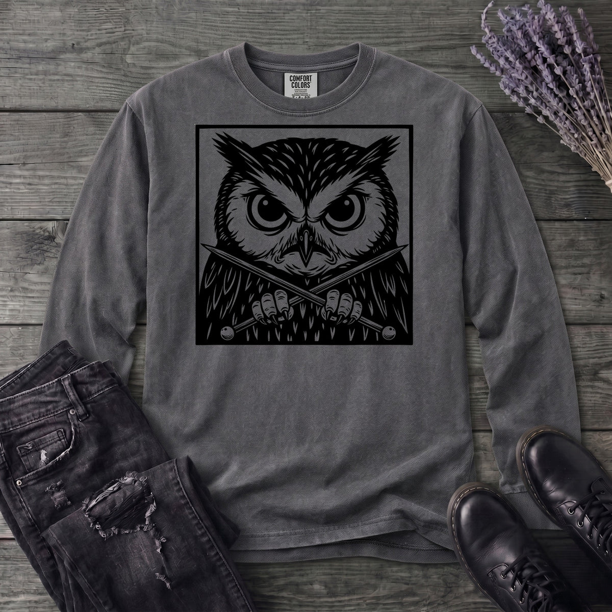 Owl Knitter Long Sleeve T-Shirt