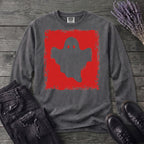 Grunge Stencil Ghost Long Sleeve T-Shirt