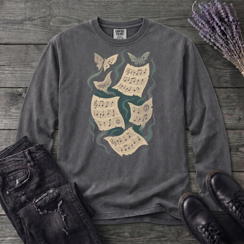 Spectral Sheet Music Long Sleeve T-Shirt