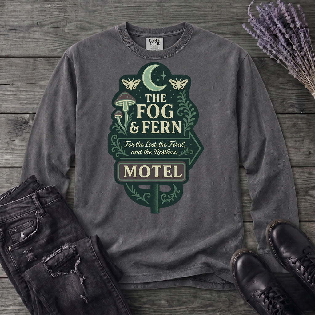 The Fog And Fern Motel Long Sleeve T-Shirt
