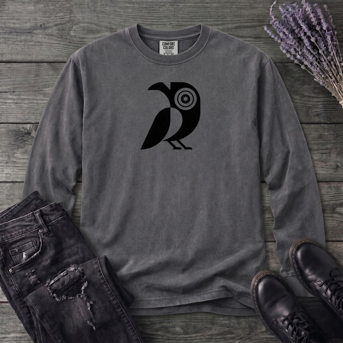 The All-Seeing Crow Long Sleeve T-Shirt