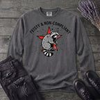 feisty non compliant raccoon Long Sleeve T-Shirt