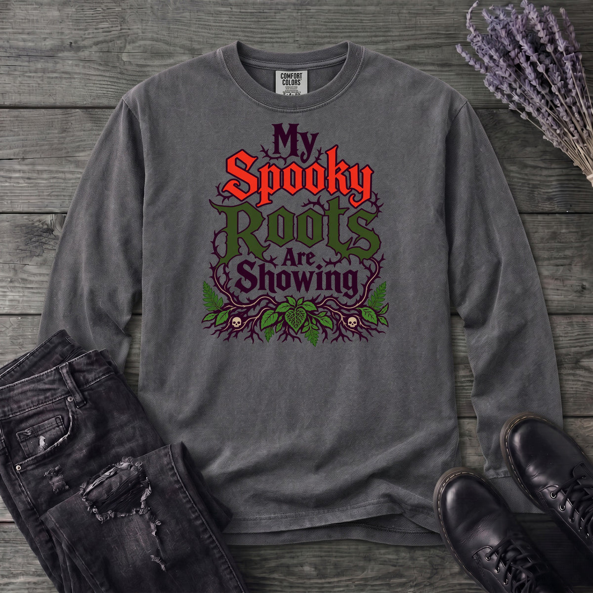 My Spooky Roots Are Showing Long Sleeve T-Shirt
