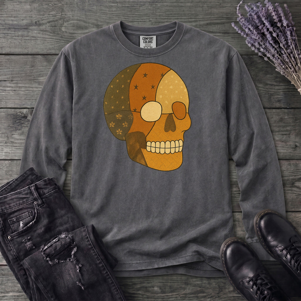 Patchwork Skull Long Sleeve T-Shirt