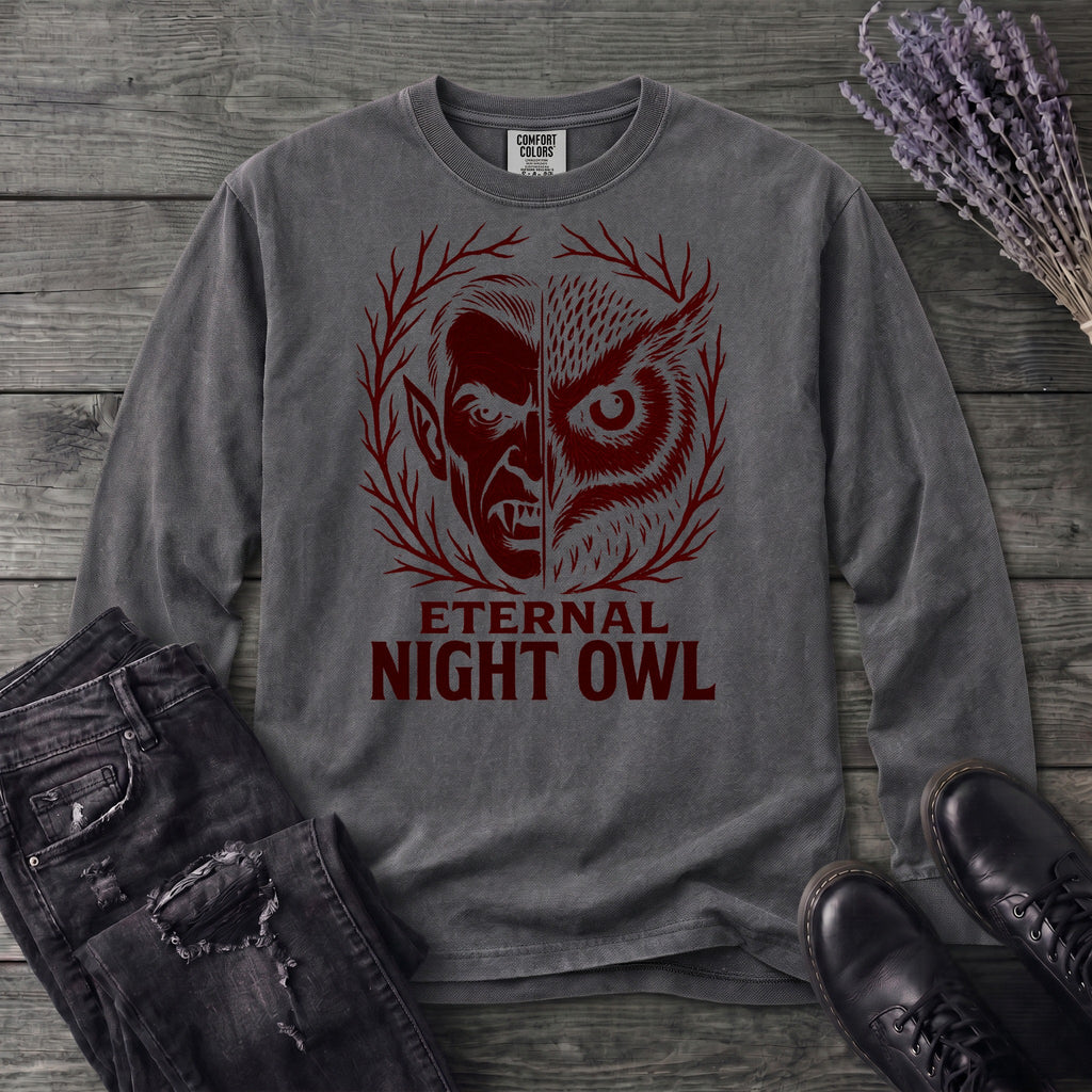 Eternal Night Owl Long Sleeve T-Shirt
