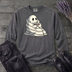 Movie Night Ghost Long Sleeve T-Shirt