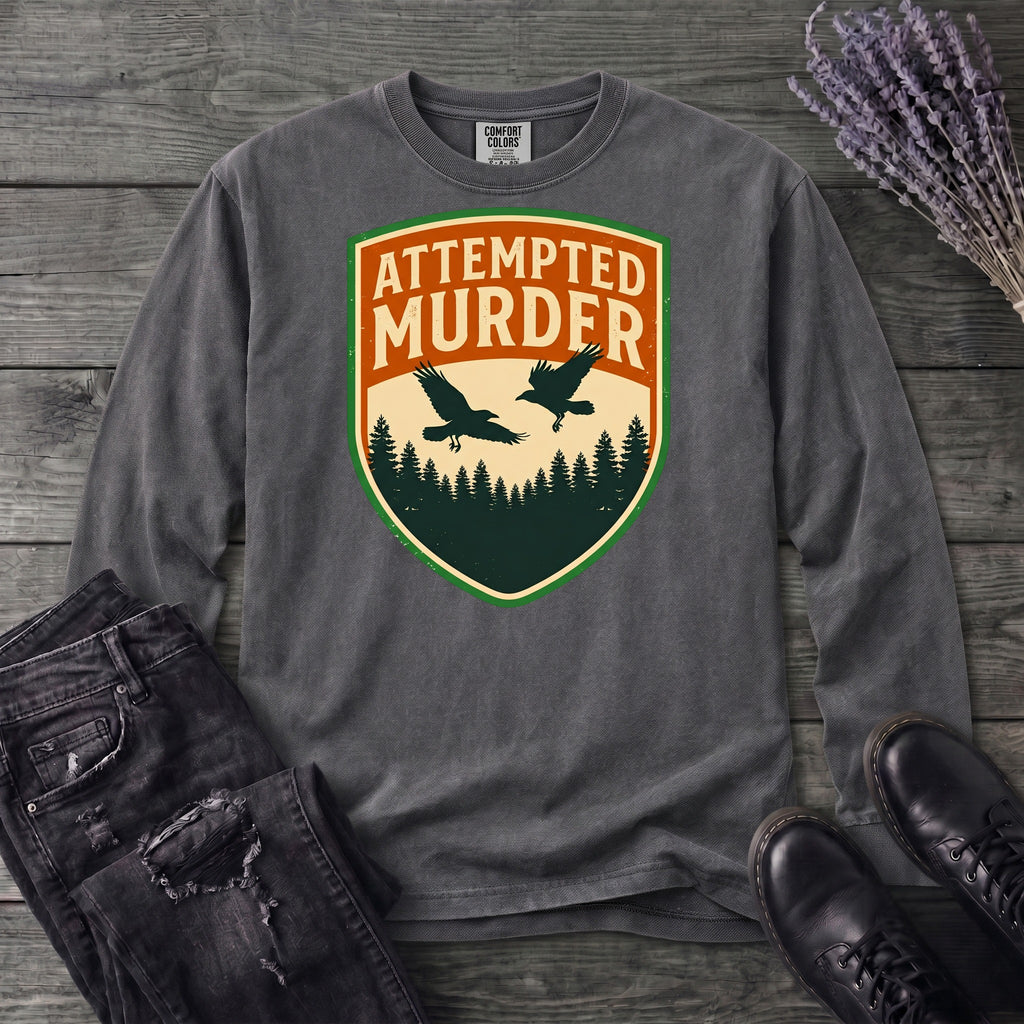 Attempted Murder Crows Long Sleeve T-Shirt
