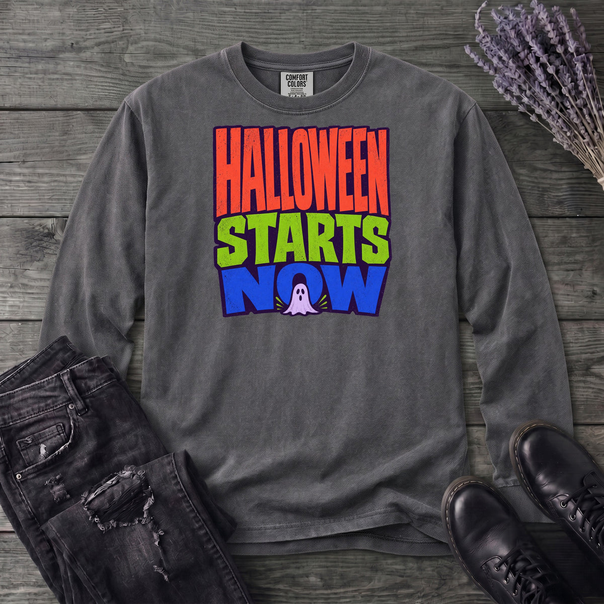 Halloween Starts Now Long Sleeve T-Shirt