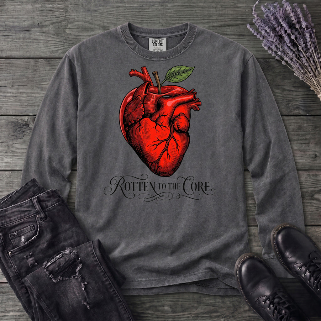 Rotten To The Core Anatomical Apple Long Sleeve T-Shirt