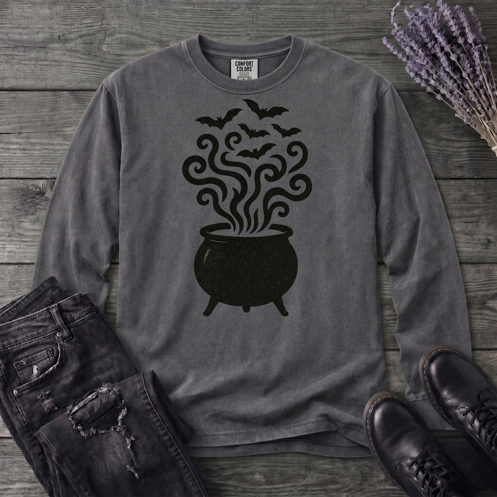 Bat Cauldron Long Sleeve T-Shirt